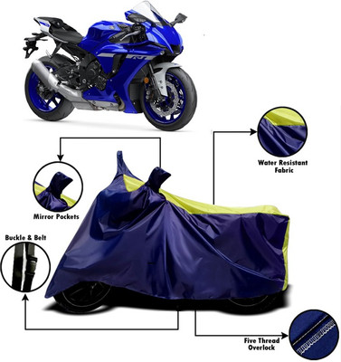 V VINTON Two Wheeler Cover for Yamaha(YZF R1, Yellow, Blue)
