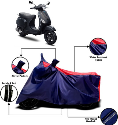 PVSTAR Two Wheeler Cover for Piaggio(Vespa LX, Red, Blue)