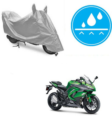 Atulit enterprises Two Wheeler Cover for Kawasaki(Ninja 1000, Silver)