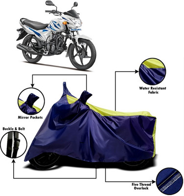 V VINTON Two Wheeler Cover for Suzuki(Hayate, Yellow, Blue)