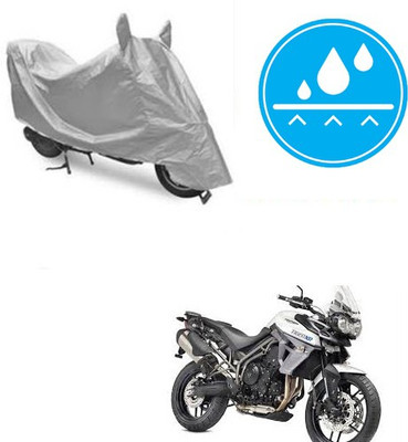 Atulit enterprises Two Wheeler Cover for Triumph(Tiger 800 XR, Silver)