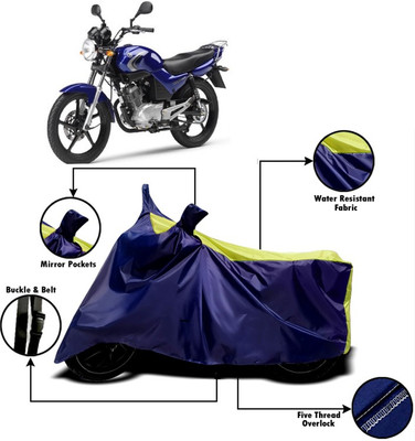 V VINTON Two Wheeler Cover for Yamaha(YBR 125, Yellow, Blue)