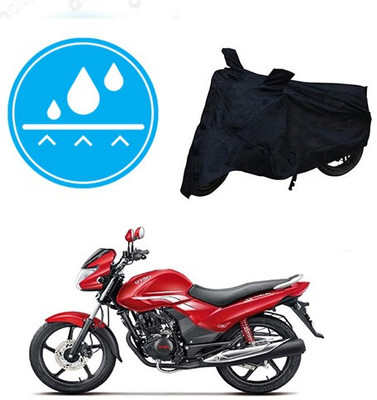 RPSENTTERPR Waterproof Two Wheeler Cover for Hero(Achiever, Black)