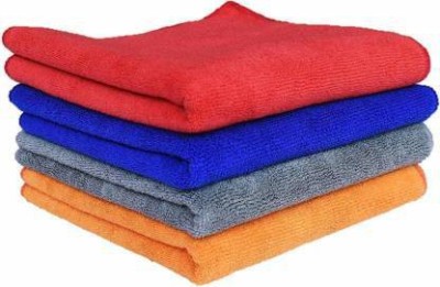 shree shyam veg enterprises Cotton Vehicle Washing  Cloth(Pack Of 4, 230 GSM)