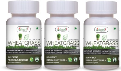 Vringra Wheatgrass Capsules -Wheatgrass Powder Extract Capsules- Immunity Booster Capsules(3 x 20 Tablets)