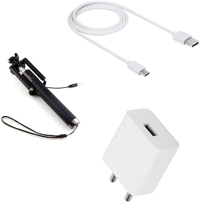 DAKRON Wall Charger Accessory Combo for Coolpad Cool 6(White)