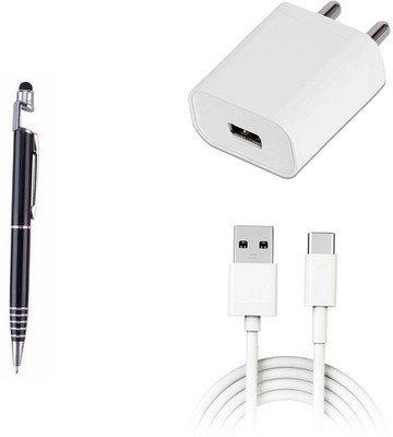 DAKRON Wall Charger Accessory Combo for OPPO F17(White)