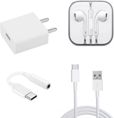 DAKRON Wall Charger Accessory Combo for Samsung Galaxy S20 FE 5G(White)