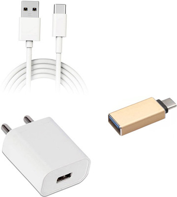 DAKRON Wall Charger Accessory Combo for Huawei P40 Pro(White)
