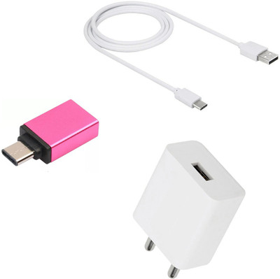 SARVIN Wall Charger Accessory Combo for Samsung Galaxy A51(White)
