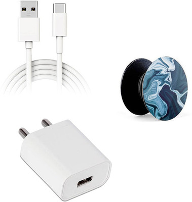 SARVIN Wall Charger Accessory Combo for Samsung Galaxy M21(White)