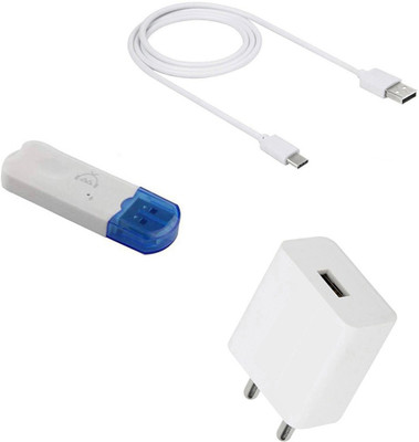 DAKRON Wall Charger Accessory Combo for Coolpad Cool 6(White)