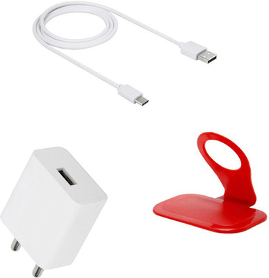 DAKRON Wall Charger Accessory Combo for OPPO F17 Pro(White)