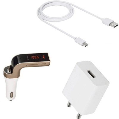SARVIN Wall Charger Accessory Combo for Xiaomi Redmi Note 9 Pro Max(White)