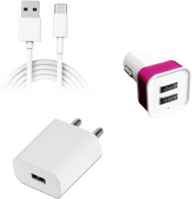 SARVIN Wall Charger Accessory Combo for OPPO A33 2020(White)