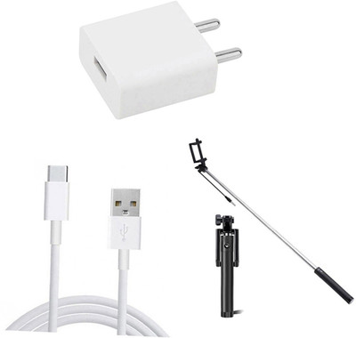 DAKRON Wall Charger Accessory Combo for Motorola Moto G 5G Plus(White)