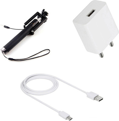 DAKRON Wall Charger Accessory Combo for Huawei P40 lite(White)