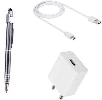 DAKRON Wall Charger Accessory Combo for Coolpad Cool 6(White)