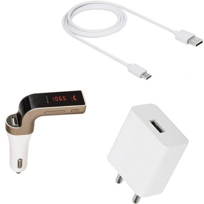 SARVIN Wall Charger Accessory Combo for Samsung Galaxy A51(White)