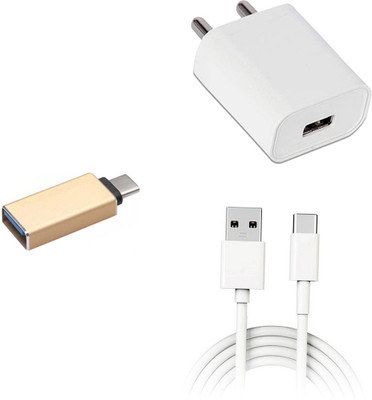 DAKRON Wall Charger Accessory Combo for Infinix Zero 8i(White)