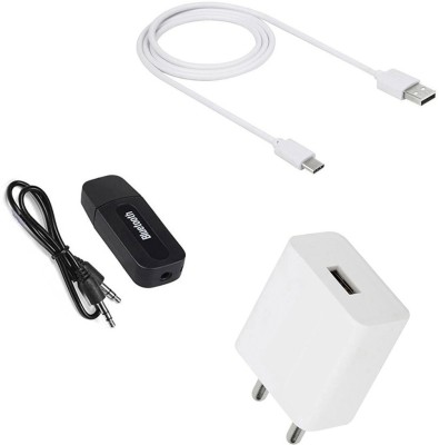 DAKRON Wall Charger Accessory Combo for Micromax In note 1(White)