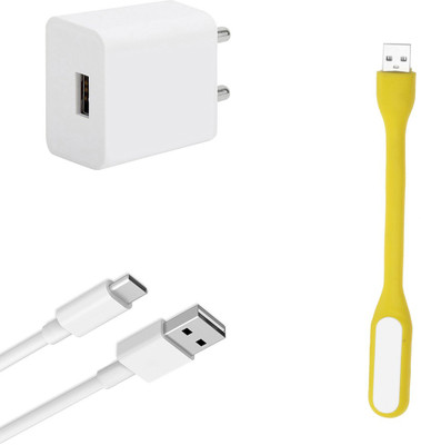 DAKRON Wall Charger Accessory Combo for Samsung Galaxy M31s(White)