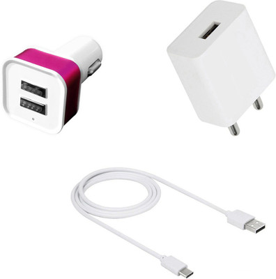 DAKRON Wall Charger Accessory Combo for Huawei P40 lite(White)