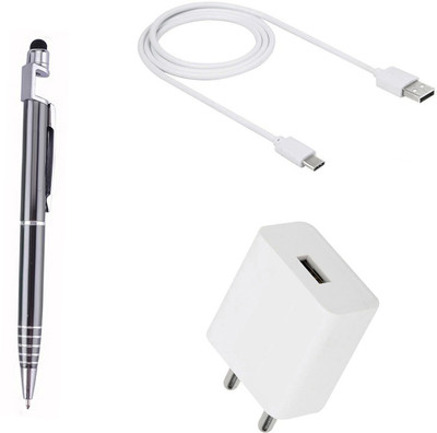 DAKRON Wall Charger Accessory Combo for OPPO F17 Pro(White)