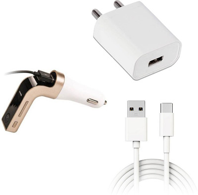 SARVIN Wall Charger Accessory Combo for Samsung Galaxy M51(White)