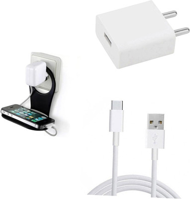 DAKRON Wall Charger Accessory Combo for Motorola Moto G 5G Plus(White)