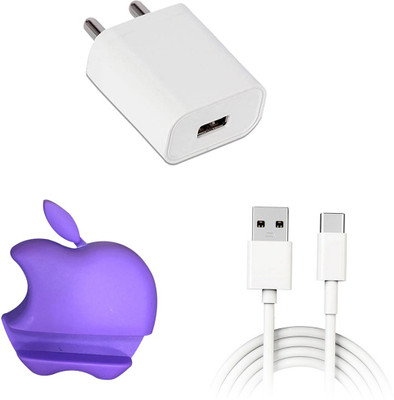 DAKRON Wall Charger Accessory Combo for OPPO F17(White)