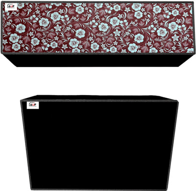 AAVYA UNIQUE FASHION Air Conditioner  Cover(Width: 114.3 cm, Brown,Whiteflower)