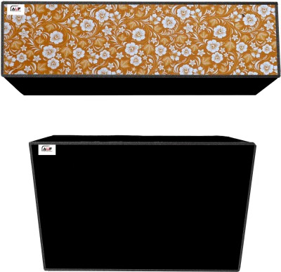 AAVYA UNIQUE FASHION Air Conditioner  Cover(Width: 114.3 cm, Yellow,Whiteflower)