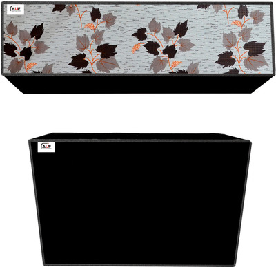 AAVYA UNIQUE FASHION Air Conditioner  Cover(Width: 114.3 cm, White,Orange)