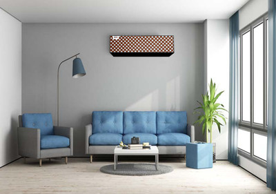 AAVYA UNIQUE FASHION Air Conditioner  Cover(Width: 114.3 cm, Brown,White)