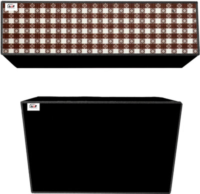 AAVYA UNIQUE FASHION Air Conditioner  Cover(Width: 114.3 cm, Brown,White)