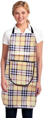 ALL SEASONS GALLERY Polyester Home Use Apron - Free Size(Grey, Beige, Single Piece)