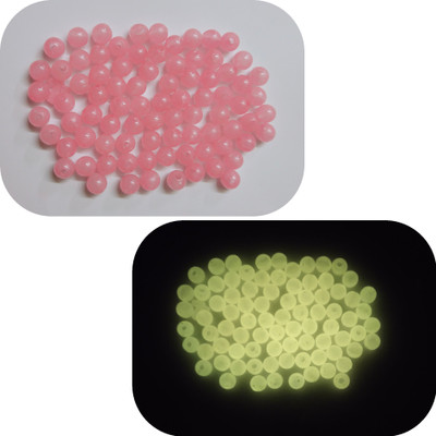 JASH GLOWING BEADS Pink Colour Beads 100gm