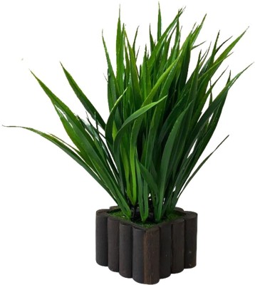 Ryme Wild Bamboo Green Artificial Plant With Pot Bonsai Artificial Plant  with Pot(31 cm, Green)