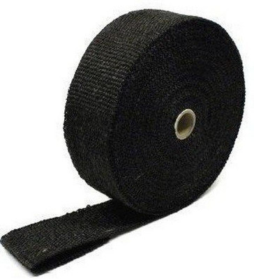 graceride Bike Exhaust Universal Silencer Wrap Heat Shield Protector Compatible for Royal Enfield Classic Electra Standard Bullet (Black, 3 Mtr) Bike Exhaust Heat Shield