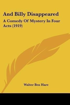 And Billy Disappeared(English, Paperback, Hare Walter Ben)