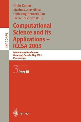 Computational Science and Its Applications - ICCSA 2003(English, Paperback, unknown)