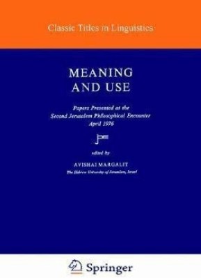 Meaning and Use(English, Paperback, unknown)