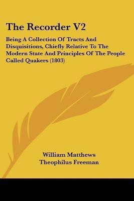 The Recorder V2(English, Paperback, Matthews William)