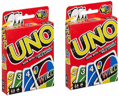 MOISH UNO Playing Card Game for Kids (Pack of 2)(Multicolor)