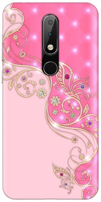 PINKLAND Back Cover for Nokia 6.1 Plus(Pink, Grip Case, Silicon, Pack of: 1)