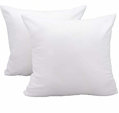 INERTIA Plain Cushions Cover(Pack of 2, 40 cm*40 cm, White)