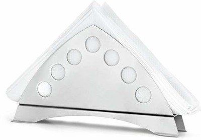 Profusion 1 Compartments Stainless Steel Napkin Holder(Silver)