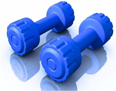 STARX PVC 2 kg Filled Dumbbells set of 2 PC Fixed Weight Dumbbell(4 kg)