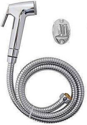 NRT Continental Health faucet (abs) with 1mtr flexible SS Tube and Wall Hook Faucet Set
